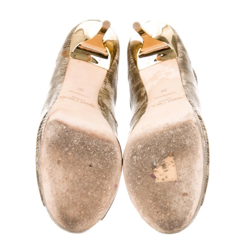 Jimmy Choo Embossed Sandals - Picture 5 of 5